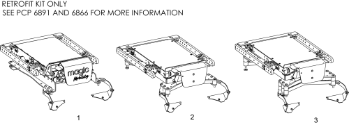 X8 V2 Seat Flip Retro Fit Kits parts diagram