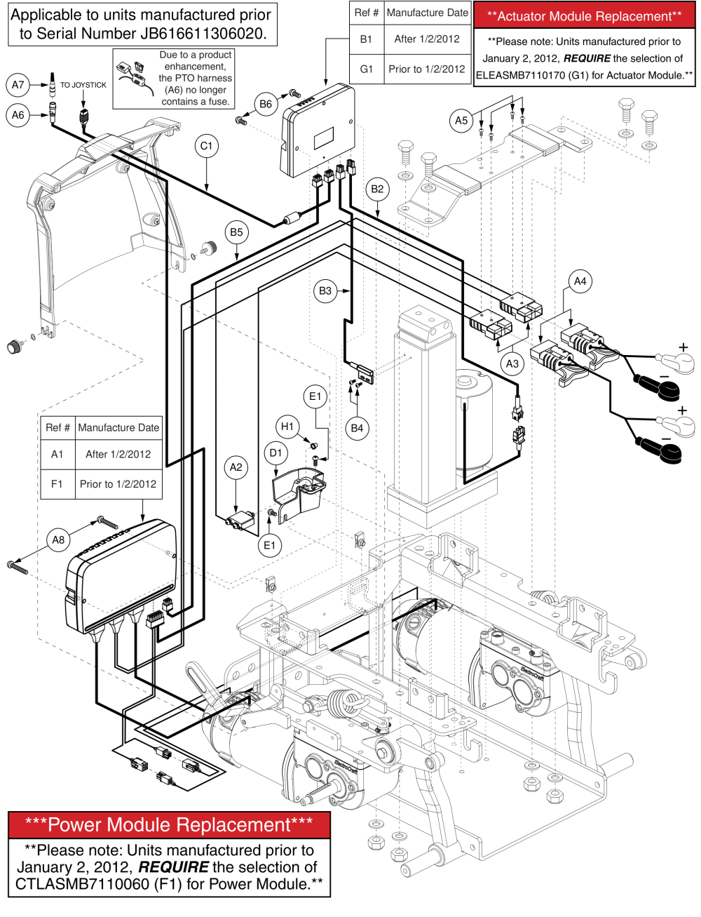 Q-logic Electronics Assy, Accu-trac, Power Seat Thru Joystick, Q6 Edge parts diagram