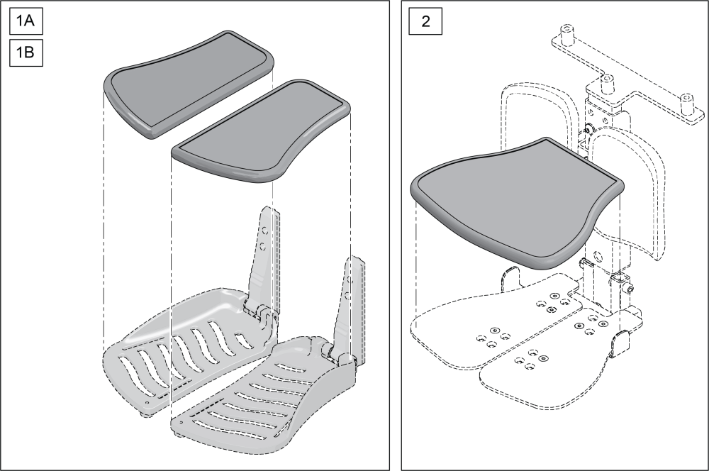 Q300m Footplate Gel Pads parts diagram