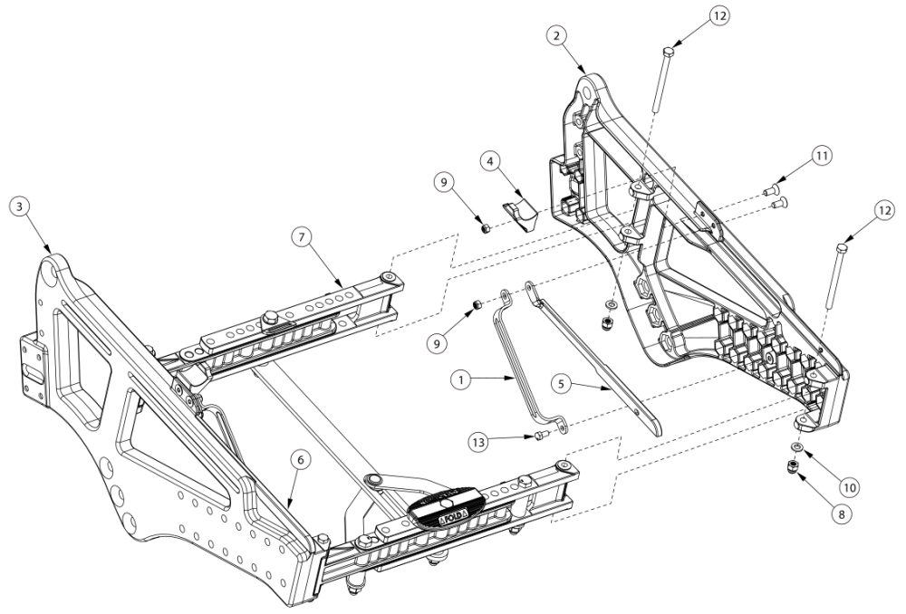 Liberty Side Frame parts diagram