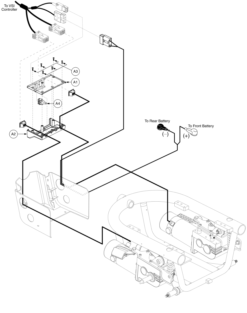 Vsi, Off-board Charger, Electrical Assembly, Jazzy 610 parts diagram