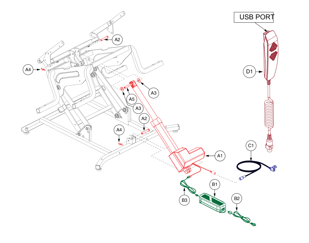 Motor / Transformer parts diagram