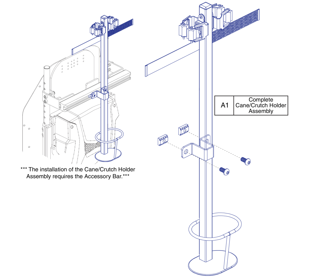 Cane / Crutch Holder, Tb3 parts diagram