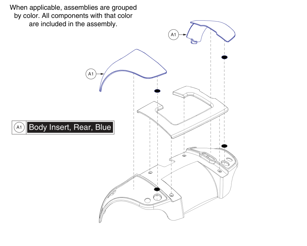 Rear Shroud Inserts parts diagram