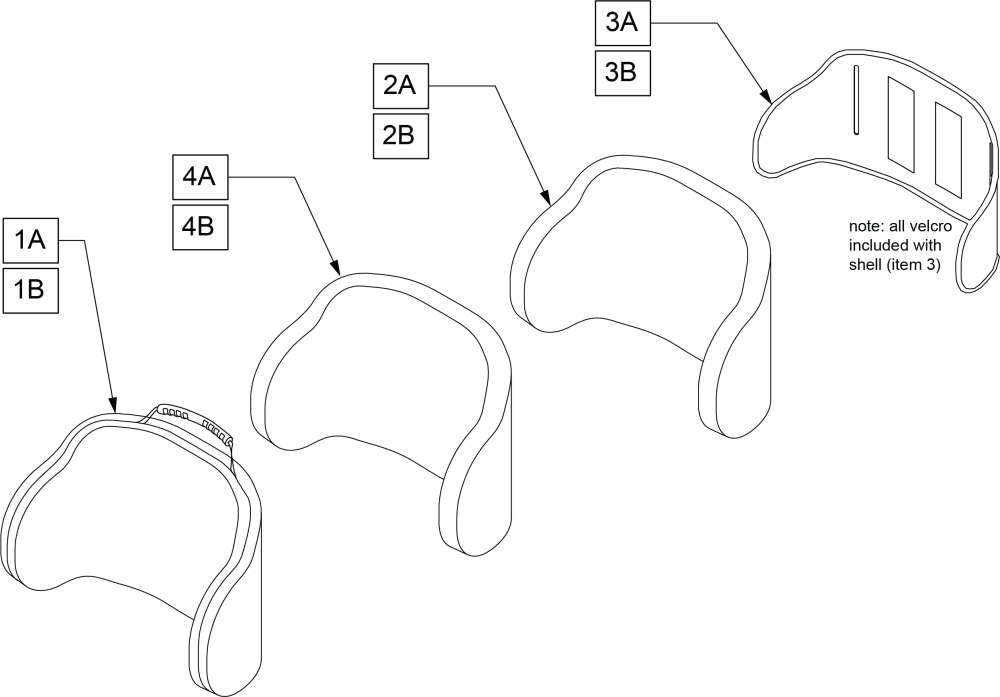 J3 Lt Pd Backrest parts diagram