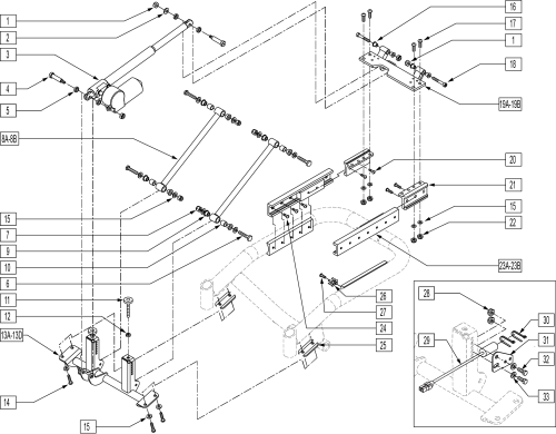 Tilt Recline Assembly parts diagram