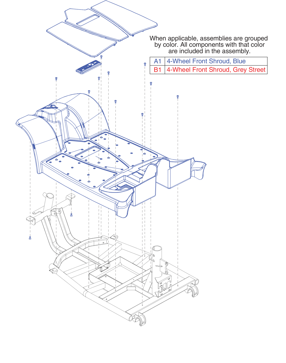 Shroud Front, Revo 2.0 parts diagram