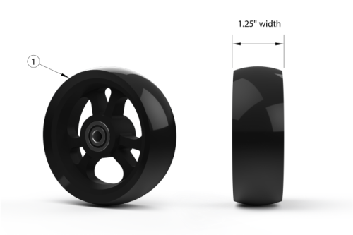 Cr45 Casters - 1.25