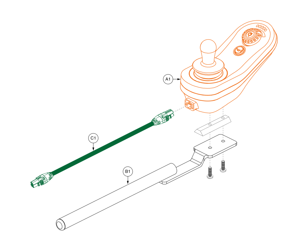 Linx Joystick Assy parts diagram