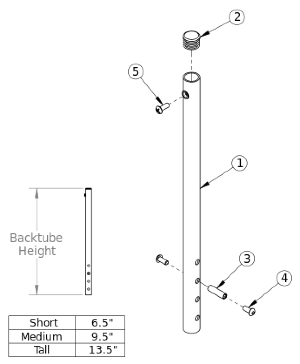 Rigid Backtube parts diagram
