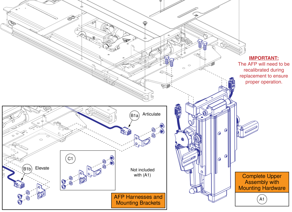Afp Complete Upper Assembly, Tru Balance® 4 parts diagram