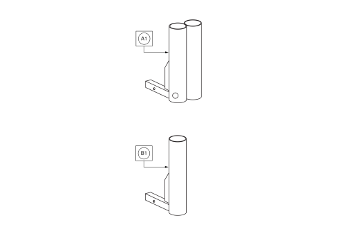 Tube Style - Crutch Holder parts diagram