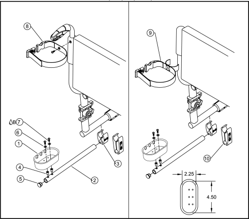 Crutch Holders parts diagram