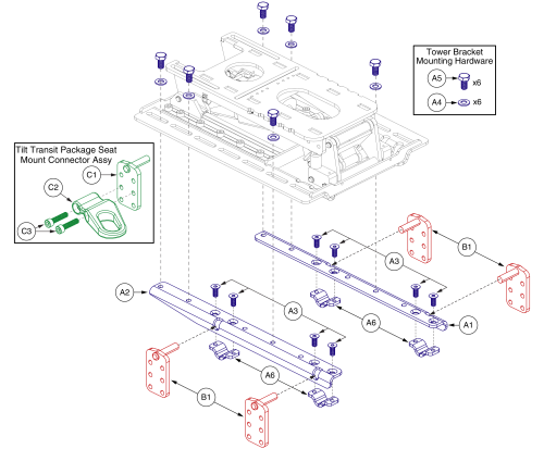 Q6 Edge Series Tilt (tb3.5) Interface, Tb3 parts diagram