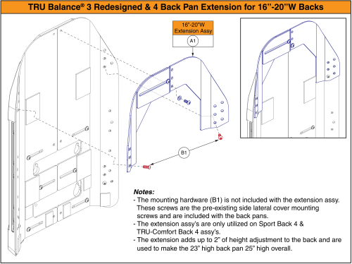 Back Height Extension, 16