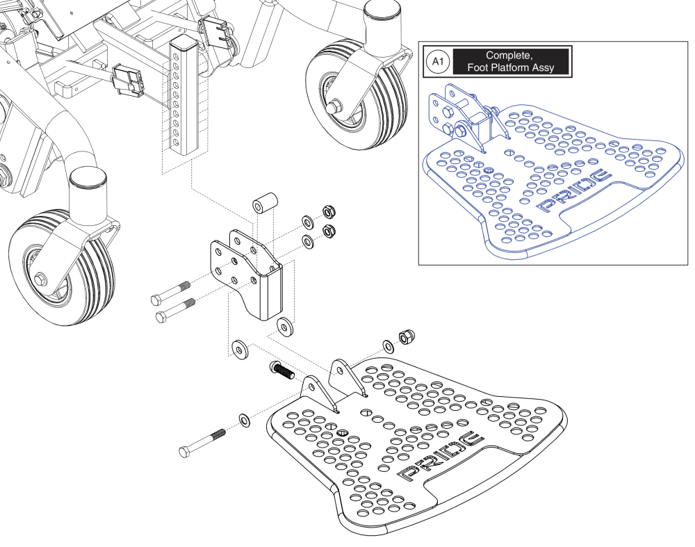 Foot Platform Assy parts diagram