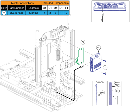 Ql3 Am1, Tb3 Tilt (edge Series, Stretto, 4front Series, R44 Rival, Q4) parts diagram