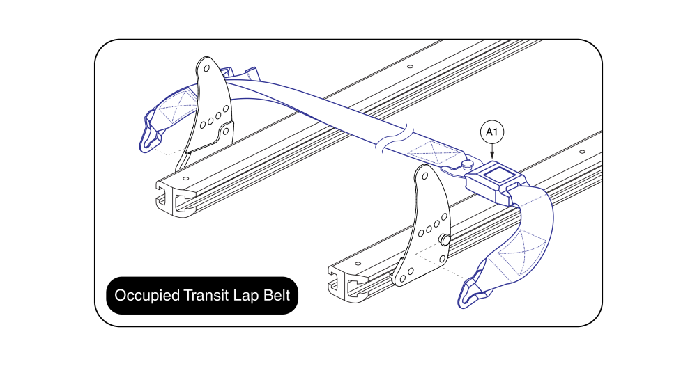 Tb Flex Occupied Transit Lap Belt parts diagram