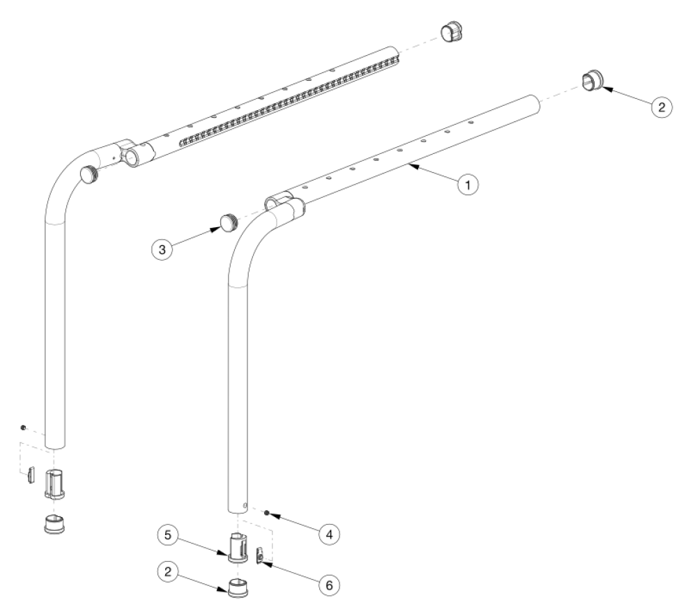 Clik Offset Side Frame parts diagram