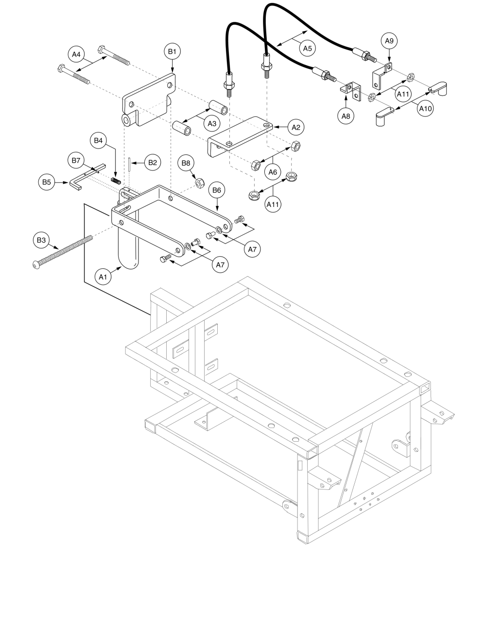 Single Brake Assembly, Jazzy 1170 Series parts diagram