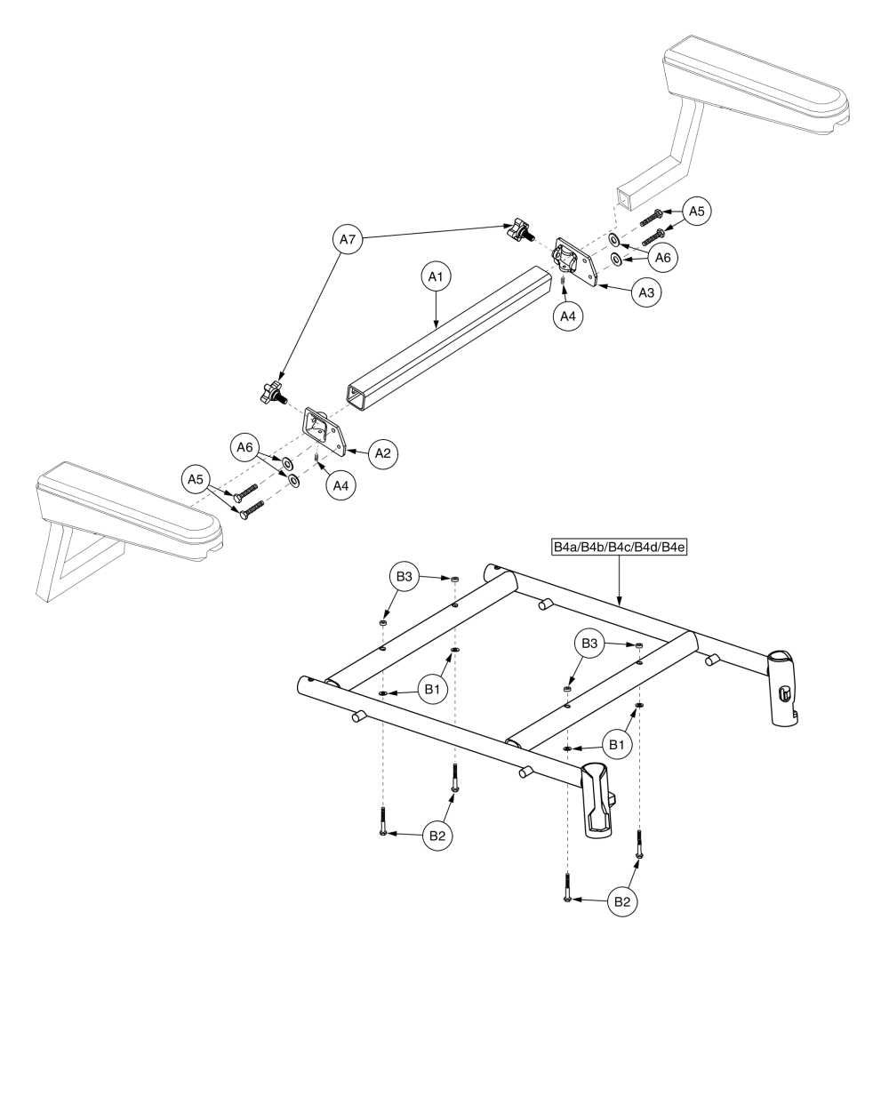 H - Frames - Pinchless Hinge, Solid Seat Pan - Elr Sa Solid Pin 18w parts diagram