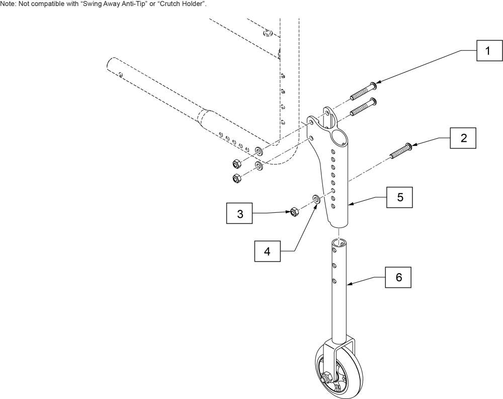 Travel Wheel parts diagram