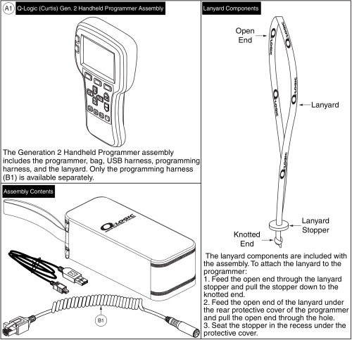 Q-logic (curtis) Gen 2 Handheld Programmer parts diagram