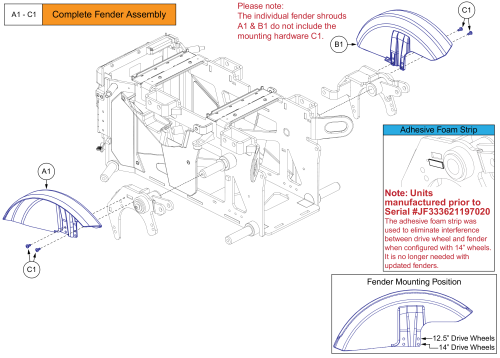 Fenders, No Lights, Q6 Edge 3 Stretto parts diagram