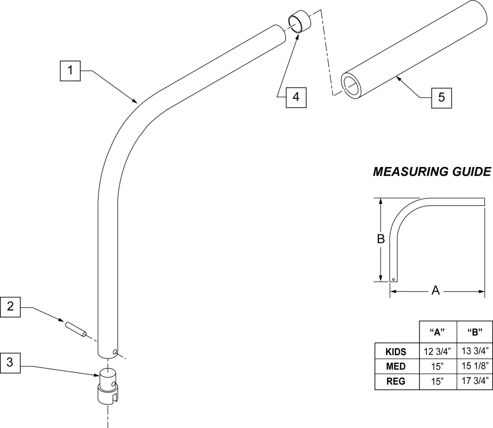 Padded Swing-away Armrest parts diagram