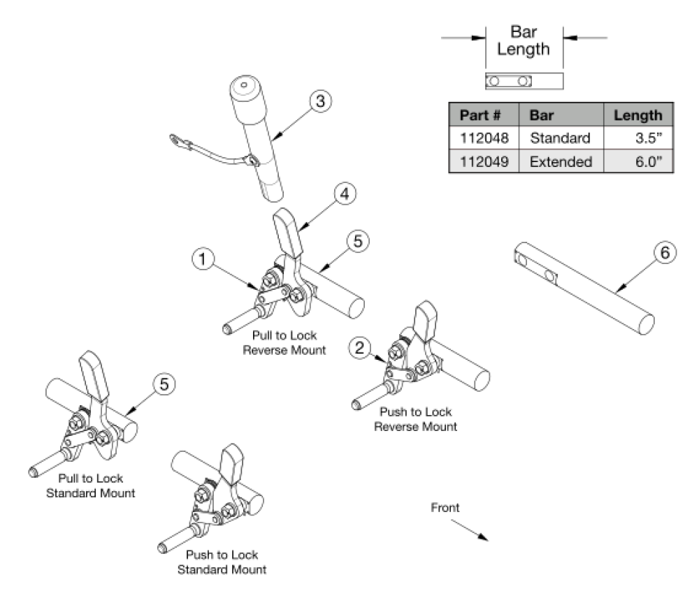 Catalyst Push And Pull To Lock parts diagram