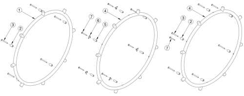 Rogue Xp Projection Handrim parts diagram