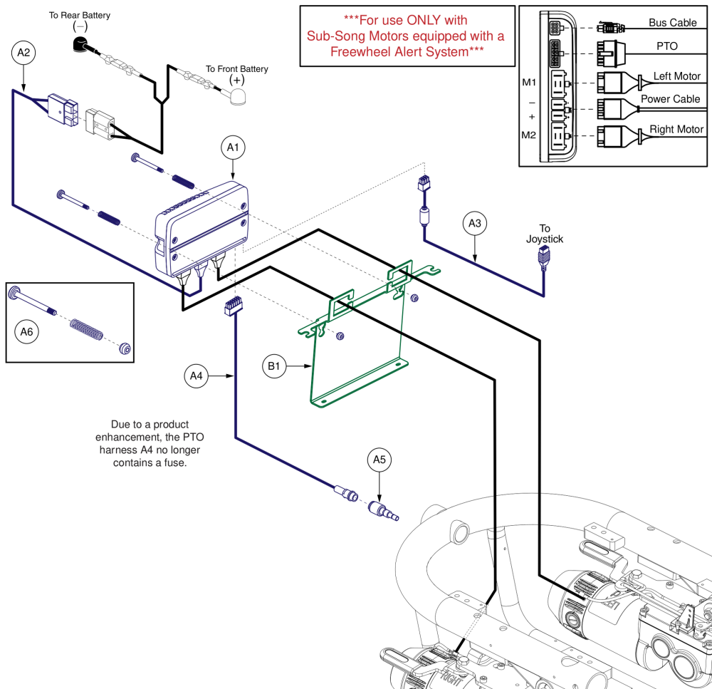 Ne+ Electronics, Tilt Thru Toggle, Sub-song Motors - J6 Va parts diagram