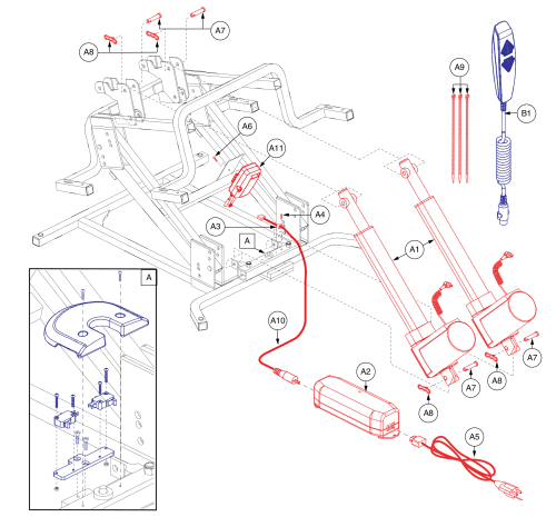 Motor,assy,drive,e660,3/8 Shaft parts diagram