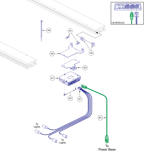 Q-logic 3 Lm, Harnesses, And Hardware - Synergy parts diagram