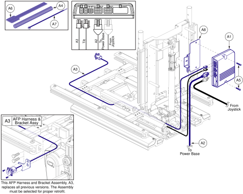 Tilt W/ Afp Thru Am2 W/ Harnesses And Hardware, Tb3 Seating parts diagram