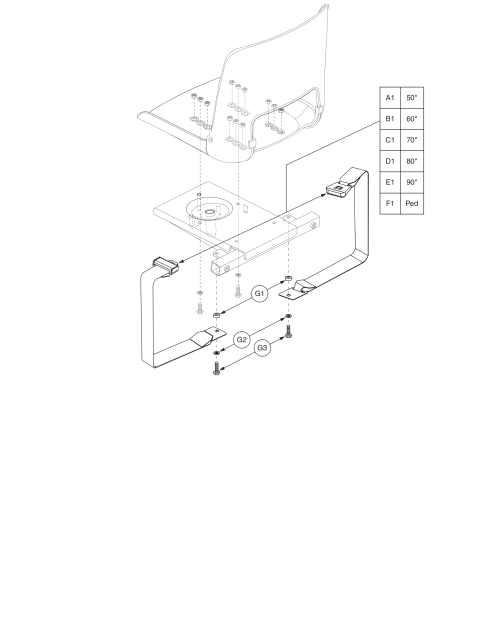 Lap Belt Assembly - Molded Plastic Seat parts diagram