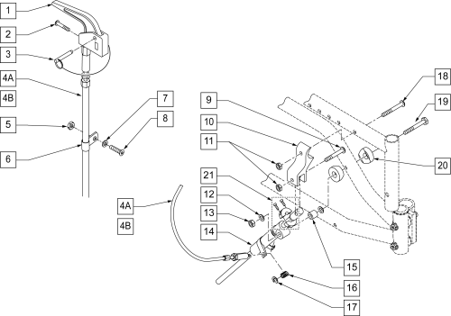 Locking Mechanism New Zippie Ts parts diagram