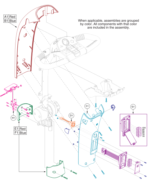 Tiller Shroud Assy, Victory parts diagram