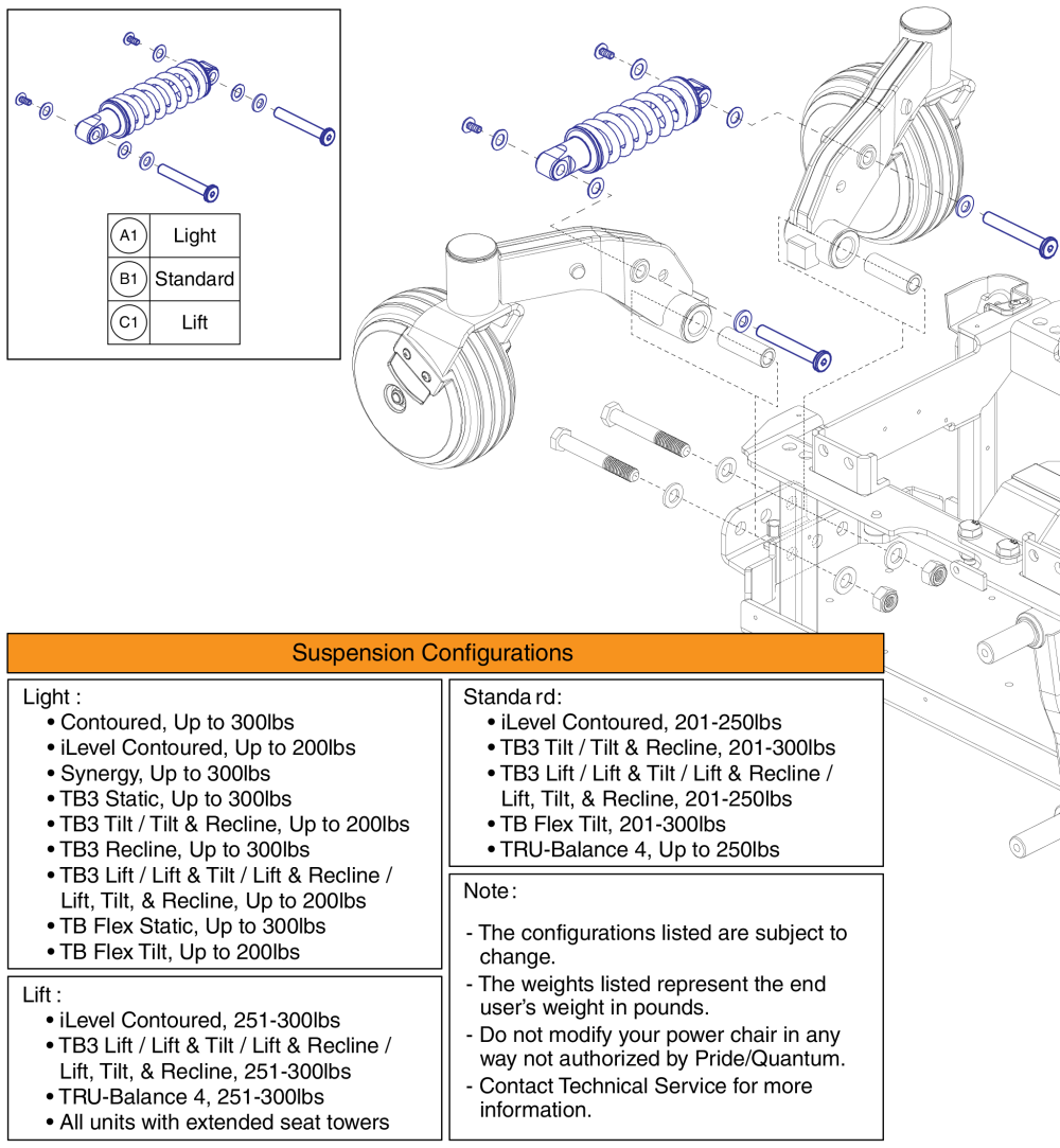 Rear Suspension, Q6 Edge 3 parts diagram