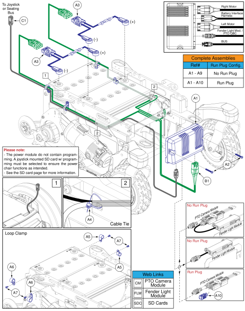 Ql3 Base Electronics, Light Fenders / Pto Qbc, R-trak parts diagram