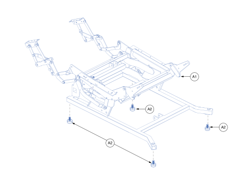 Frame,assy,w/attached Split Ottoman Scissors,liftchair,infinite,lay Flat,dash 2,(ss: ) parts diagram