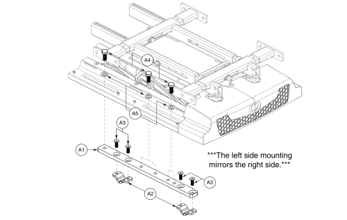 Tb3 Lift Seat Base Attachment Hardware parts diagram