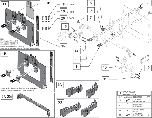 Vent Tray Ltv & Trilogy Zm310 parts diagram