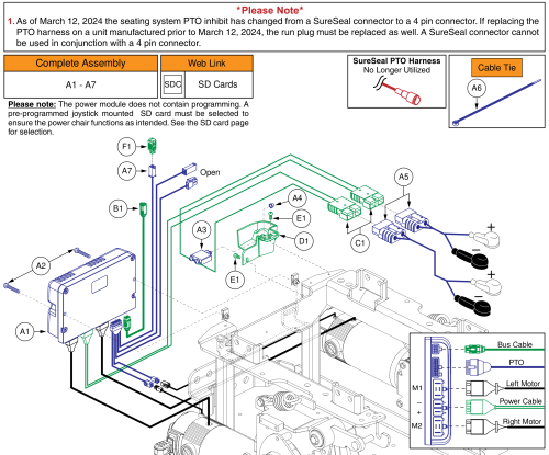 Ql3 Electronics, 6mph Accu-trac Motors, Std. Fenders, Q6 Edge 2.0/3 parts diagram