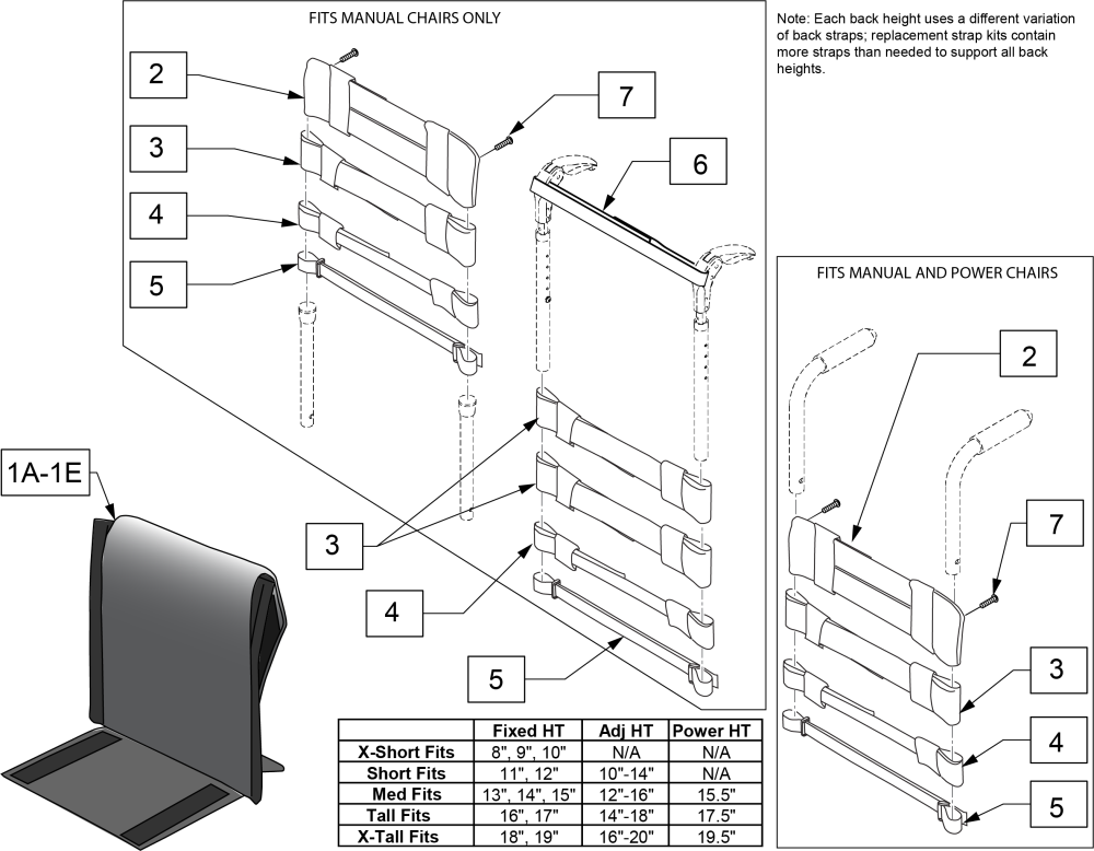 Tension Adjustable 3dx Vented Upholstery parts diagram
