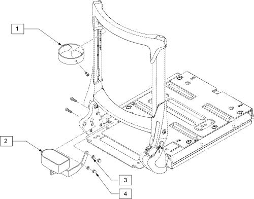 Crutch Holder For Pro Seat parts diagram