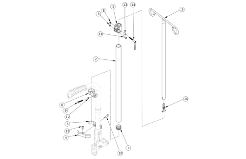 Liberty Iv Pole parts diagram