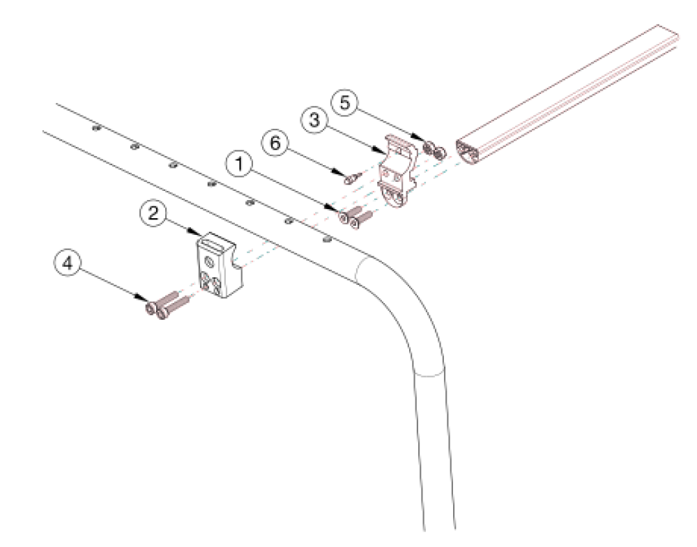 Clik Composite Side Guard Receiver parts diagram