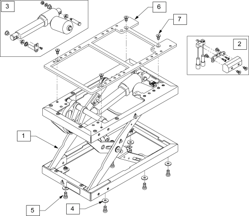 Lift parts diagram