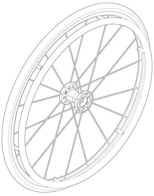 Focus Maxx Spoke Wheel / Tire / Handrim Kits parts diagram